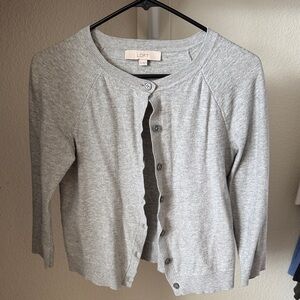 LOFT Heather Gray Women's Cardigan